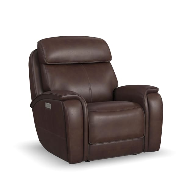 Walker - Power Gliding Recliner With Power Headrest & Lumbar - Dark Brown