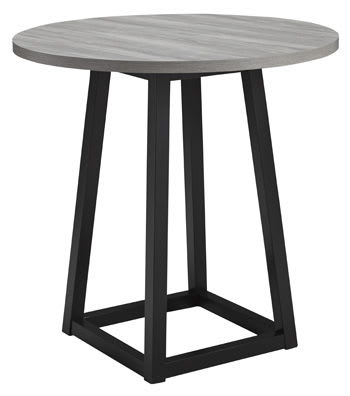 Showdell - Gray / Black - Round Drm Counter Table