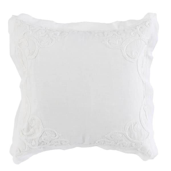 Reagan - Euro Duvet Collection - Ivory/White