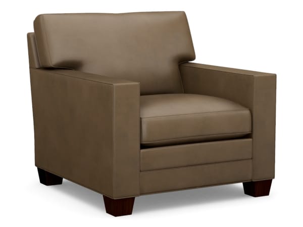 Couture Leather - Brayden Leather Chair - Dark Brown