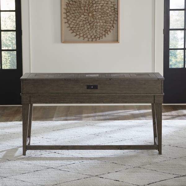 Arrowcreek - Console Bar Table - Dark Brown