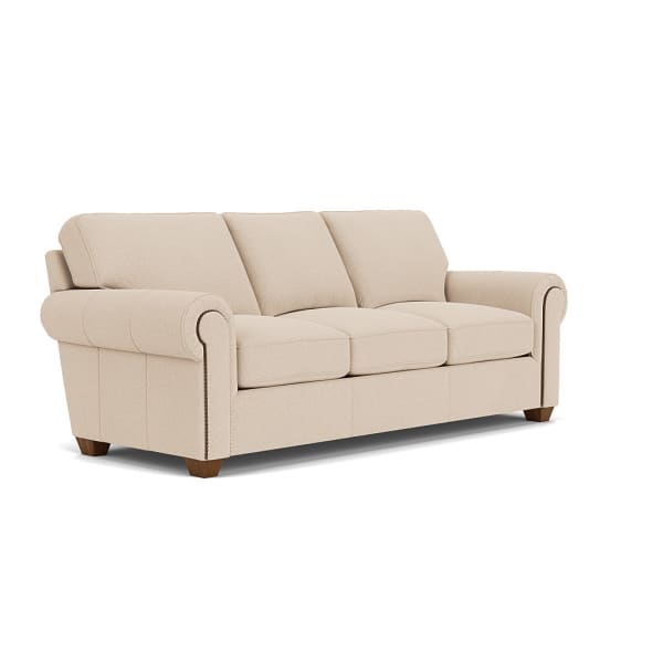 Carson - Leather Sofa, Nailhead Trim
