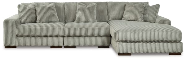 Lindyn - Fog - 3-Piece Sectional With Raf Corner Chaise