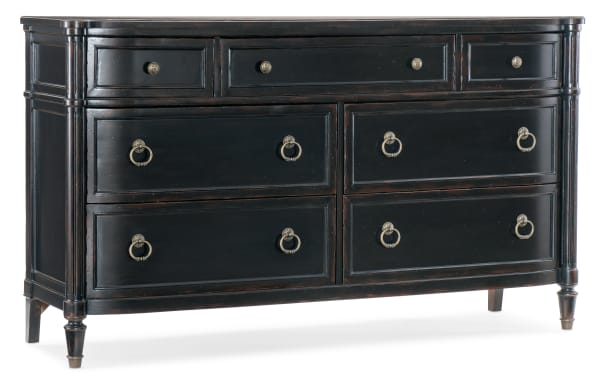 Charleston - Seven-Drawer Dresser - Black