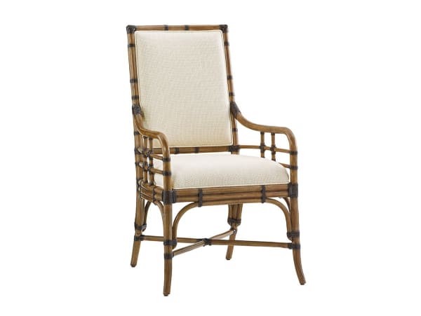Twin Palms - Summer Isle Upholstered Arm Chair - Light Brown