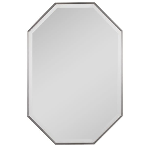 Stuartson - Octagon Vanity Mirror - Pearl Silver