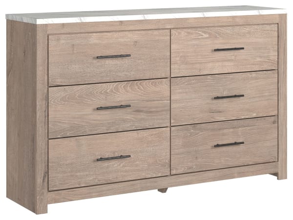 Senniberg - Light Brown - Six Drawer Dresser