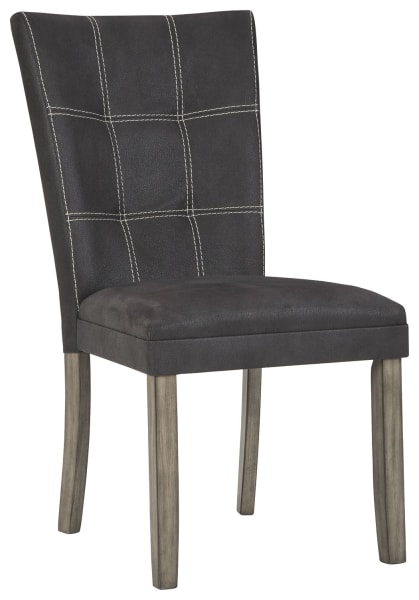 Dontally - Black / Gray - Dining UPH Side Chair (2/CN)