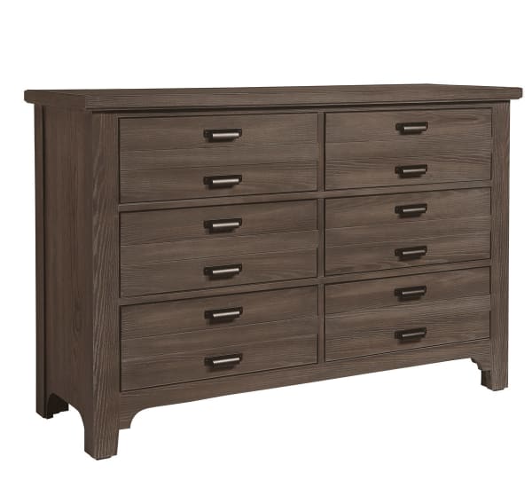 Bungalow - 6-Drawer Double Dresser - Folkstone