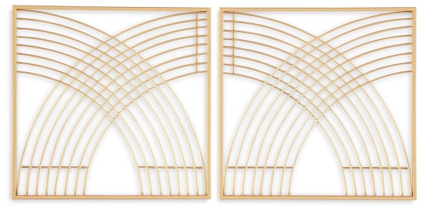 Dalkins - Gold Finish - Wall Decor Set (Set of 2)