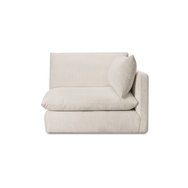 Townes - Left Arm Facing Chair - Flecked Ecru