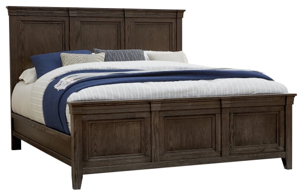 Passageways - Queen Mansion Bed With Mansion Footboard - Charleston Brown