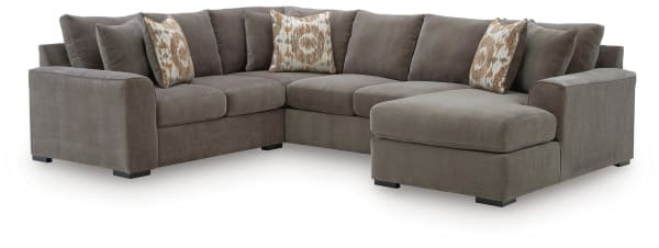 Larson Levee - 3-Piece Sectional With RAF Corner Chaise - Espresso