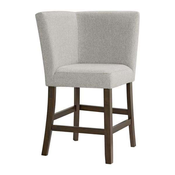 Seneca - Counter Corner Bench With Upholstered Back - Brown