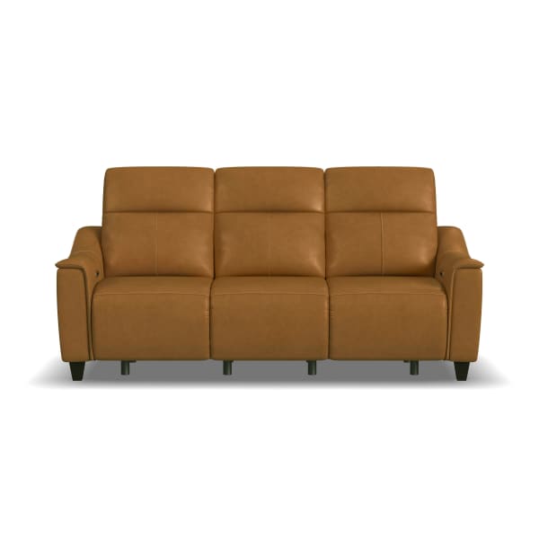 Walter - Power Reclining Sofa With Power Headrests - Honey
