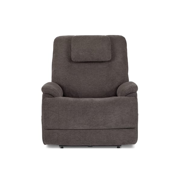 Zecliner Model 2+ - Power Lift Recliner With Power Headrest, Lumbar, Heat & Massage - Umber