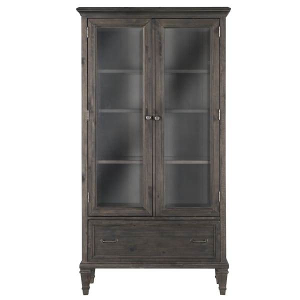 Sutton Place - Door Bookcase - Weathered Charcoal