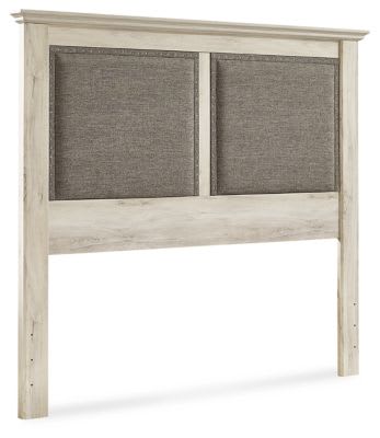 Cambeck - Whitewash - King UPH Panel Headboard