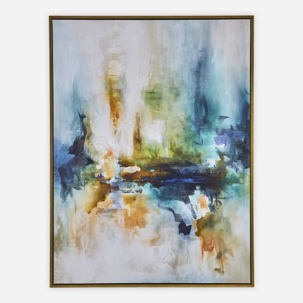 Excursion - Framed Abstract Art - Blue