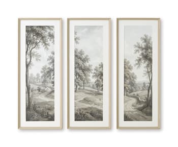 Dixonburg - Wall Art Set (Set of 3) - Taupe / Gray