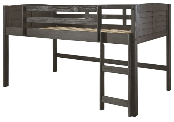 Caitbrook - Gray - Twin Loft Bed Frame