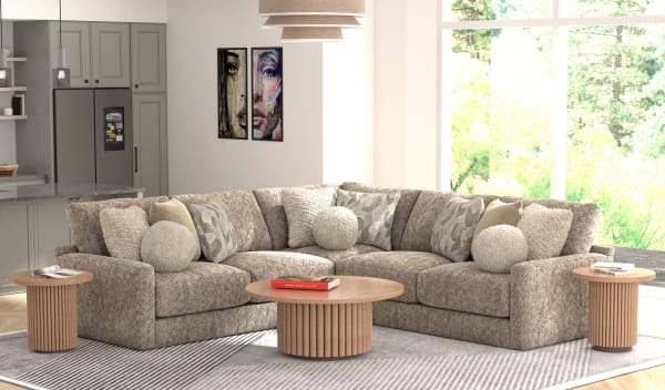 Turner - 3 Piece Sectional - Mushroom