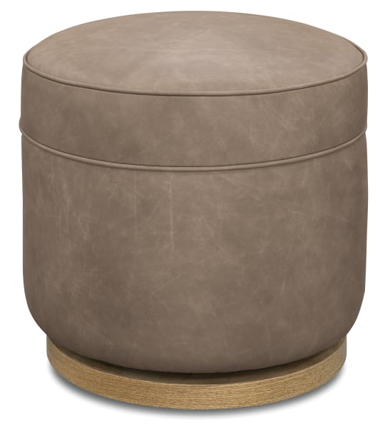 CC - Chloe Swivel Footstool - Light Brown