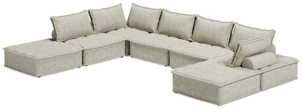 Bales - Taupe - 7-Piece Modular Seating