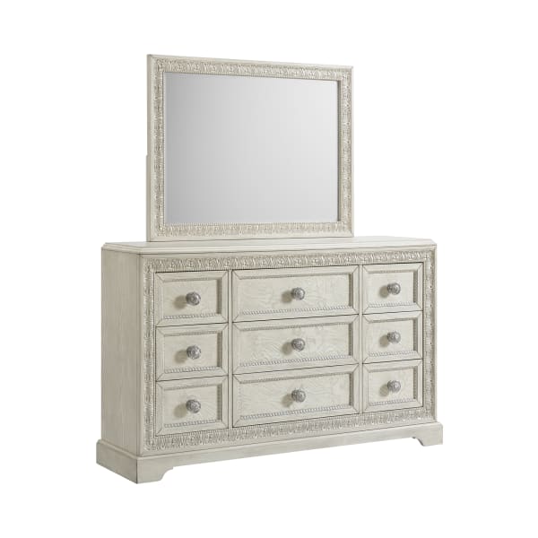 Romilly - Dresser And Mirror Set - White