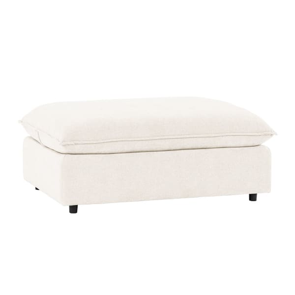 Caplan - Upholstered Ottoman - Elite Ivory
