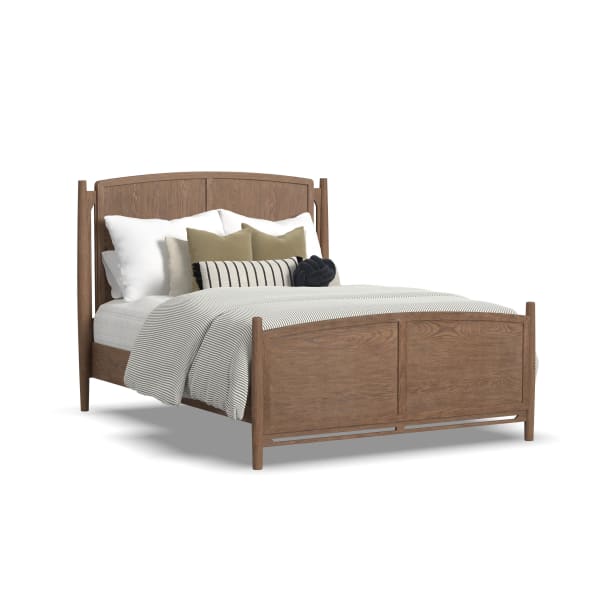 Verona - Queen Panel Bed - Dark Brown