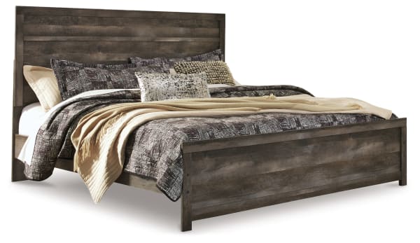 Wynnlow - King Panel Bed - Gray