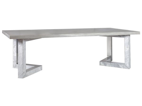 Signature Designs - Heller Rectangular Dining Table - Pearl Silver
