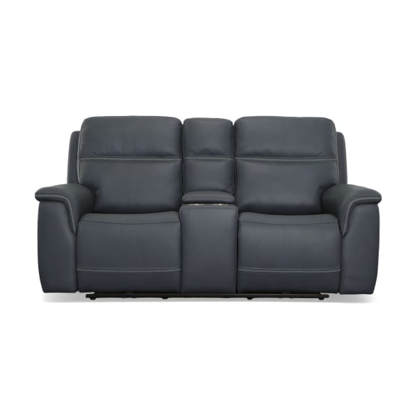 Sawyer - Power Recl Loveseat With Console, Power Headrests, Lumbar - Marine