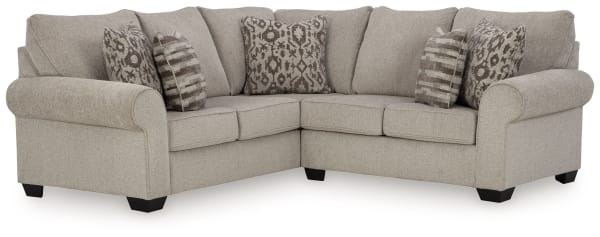 Claireah - Umber - 2-Piece Sectional With Laf Sofa With Corner Wedge