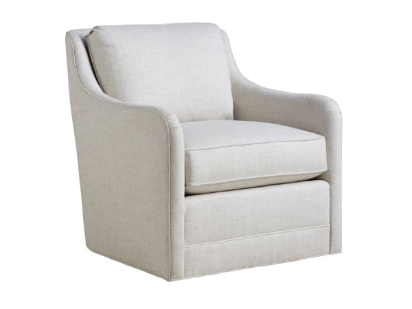 Barclay Butera Upholstery - Glennhaven Swivel Chair - Pearl Silver
