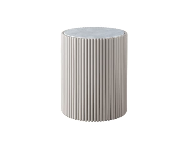 Tranquility - Miranda Kerr Home - Mantra Side Table - Pearl Silver