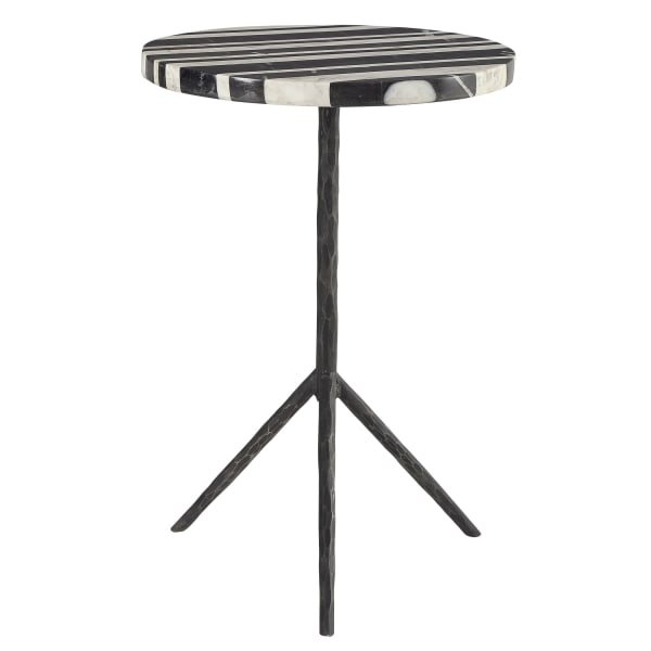 Fine Line - Round Accent Table - Black