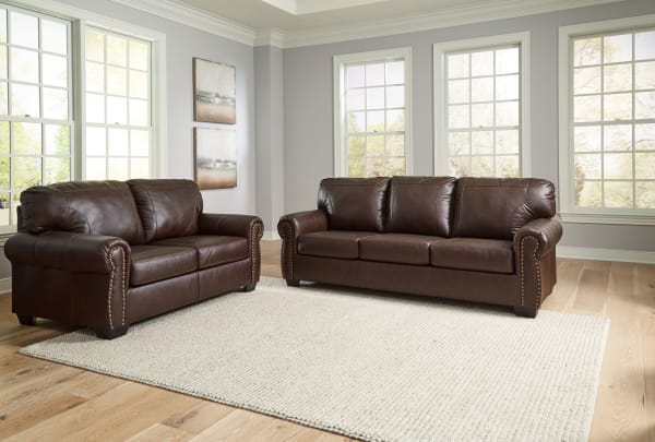Colleton - Dark Brown - 2 Pc. - Sofa, Loveseat
