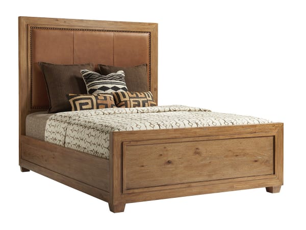 Los Altos - Antilles Upholstered Panel Bed 5/0 Queen - Light Brown