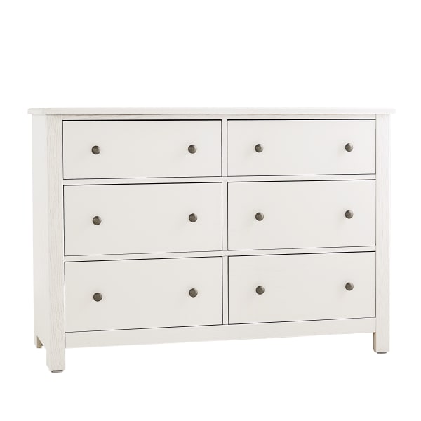 Fundamentals - 6 Drawer Dresser - White