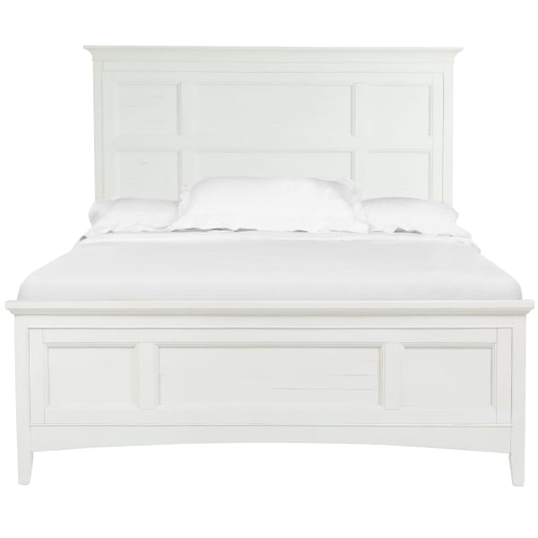 Heron Cove - Complete King Panel Bed With Regular Rails - Chalk White