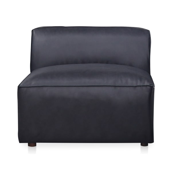 Form - Leather Slipper Chair - Vantage Black