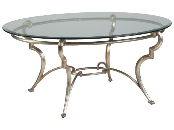 Signature Designs - Colette Oval Cocktail Table - Pearl Silver
