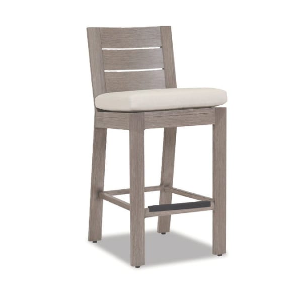 Laguna - Barstool, No Welt - Canvas Flax / Gray
