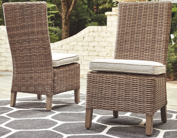 Beachcroft - Beige - Side Chair with Cushion (Set of 2)