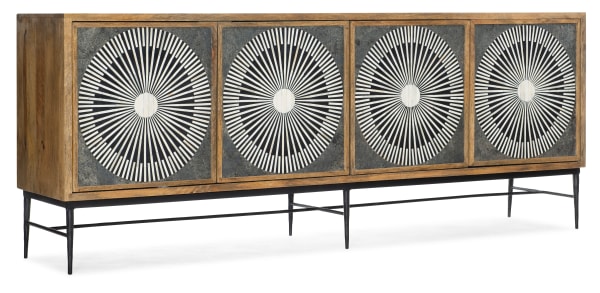 Commerce And Market - Giovanni Entertainment Console - Light Brown / Dark Gray