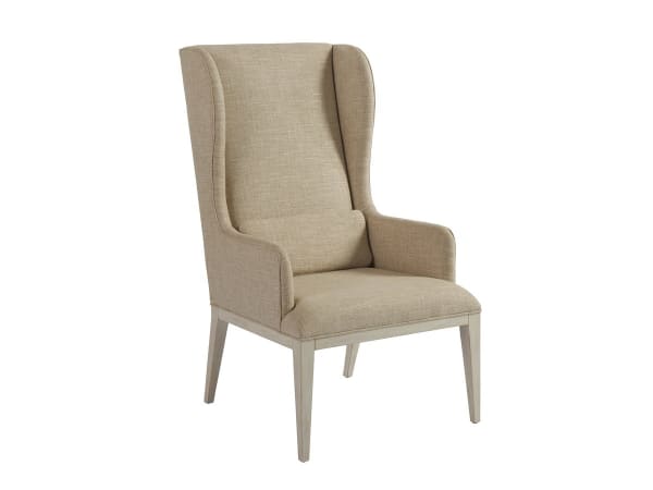 Newport - Seacliff Upholstered Host Wing Chair - Beige