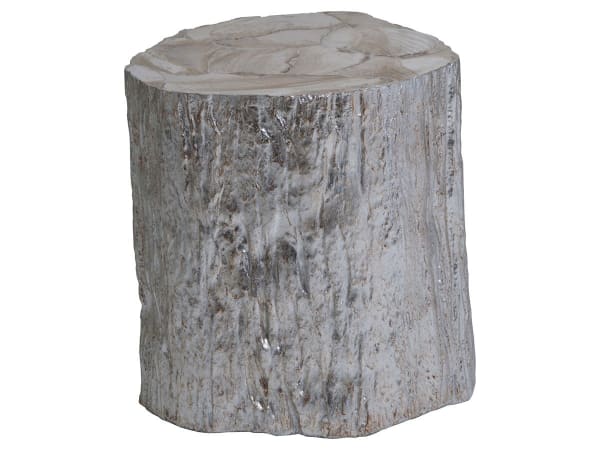 Signature Designs - Trunk Segment Spot Table - Silver Leaf