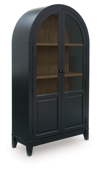 Dagandale - Black / Natural - Accent Cabinet